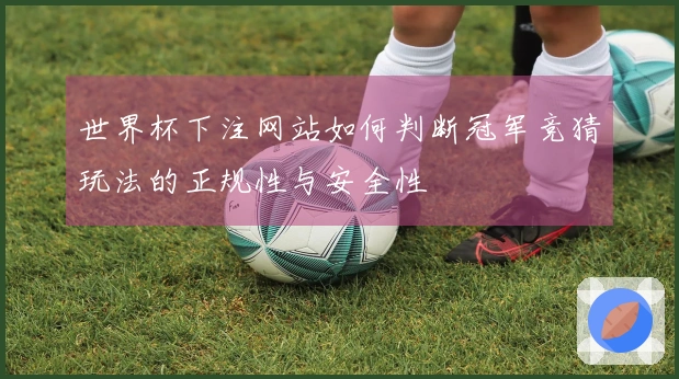世界杯下注网站如何判断冠军竞猜玩法的正规性与安全性